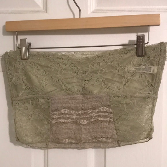 SOLD NWT Free People Lace bandeau L $38 Champagne - Picture 6 of 7